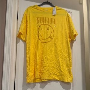 American Eagle Outfitters Yellow Nirvana Men's T-Shirt